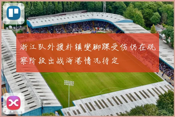 浙江队外援朴镇燮脚踝受伤仍在观察阶段出战海港情况待定