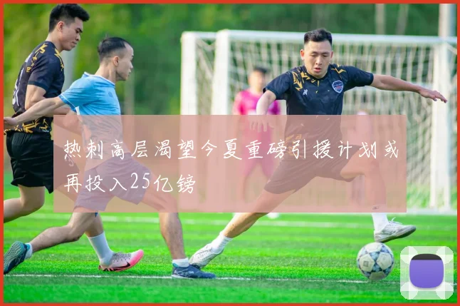 热刺高层渴望今夏重磅引援计划或再投入25亿镑